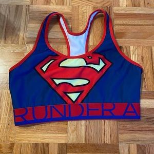 Super girl under armour sports bra
